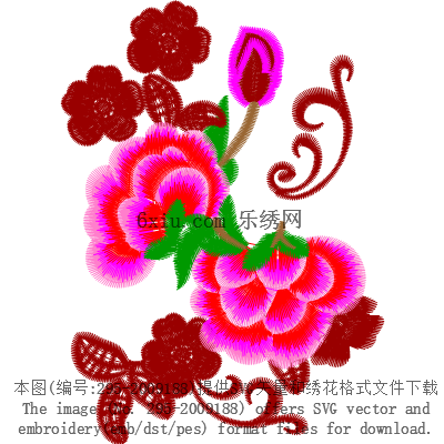 svg矢量绣花图下载