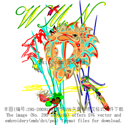 svg矢量绣花图下载