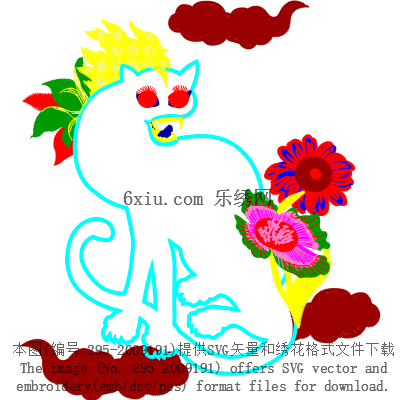 svg矢量绣花图下载