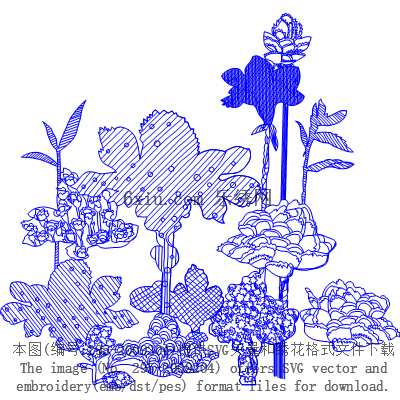 svg矢量绣花图下载