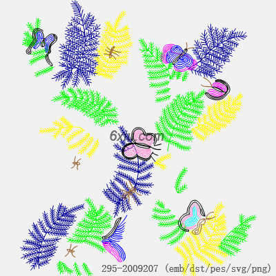 svg矢量绣花图下载