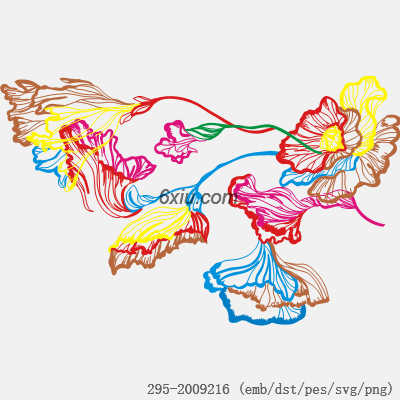 svg矢量绣花图下载