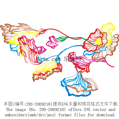 svg矢量绣花图下载