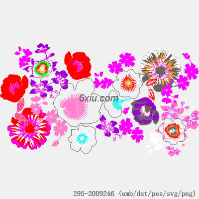 svg矢量绣花图下载