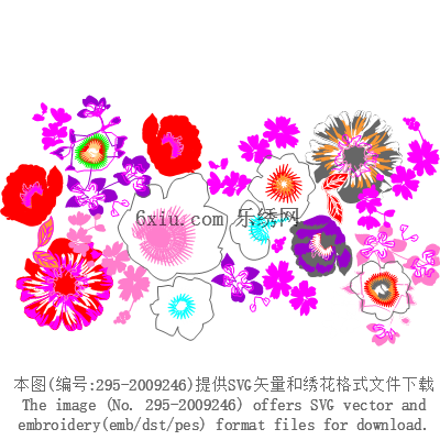 svg矢量绣花图下载