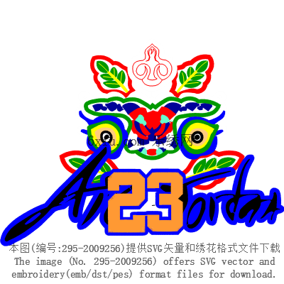 svg矢量绣花图下载