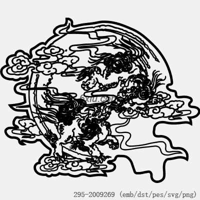 svg矢量绣花图下载
