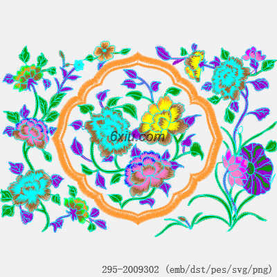 svg矢量绣花图下载