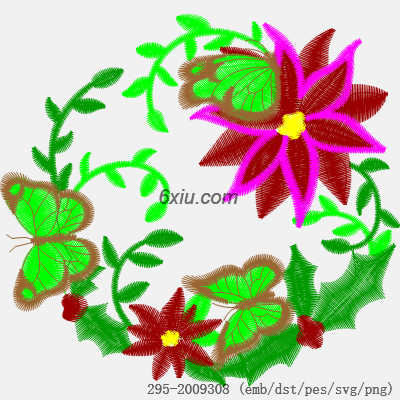 svg矢量绣花图下载
