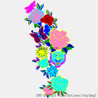 svg矢量绣花图下载