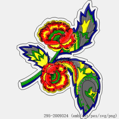 svg矢量绣花图下载
