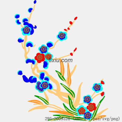 svg矢量绣花图下载