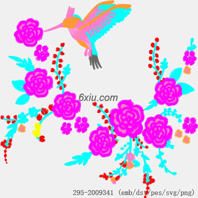 svg矢量绣花图下载