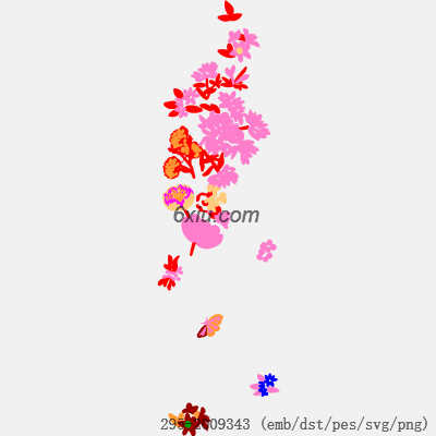 svg矢量绣花图下载