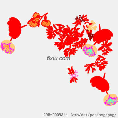 svg矢量绣花图下载