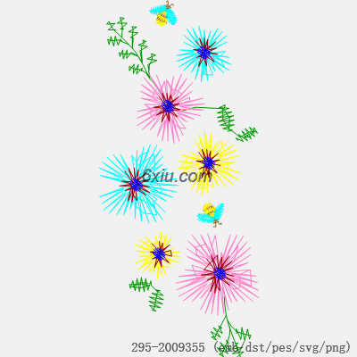 svg矢量绣花图下载