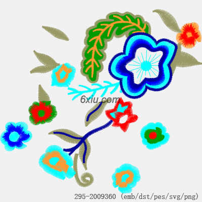 svg矢量绣花图下载