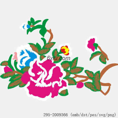 svg矢量绣花图下载