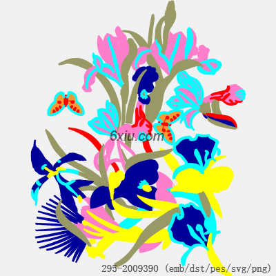 svg矢量绣花图下载