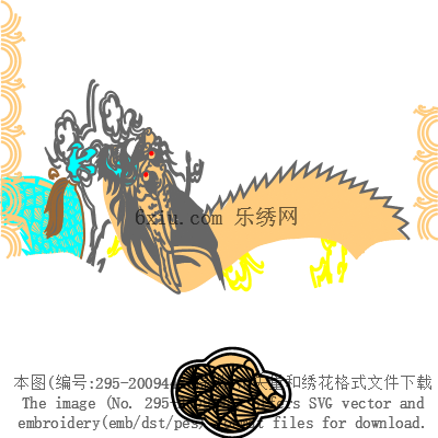 svg矢量绣花图下载