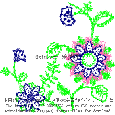 svg矢量绣花图下载
