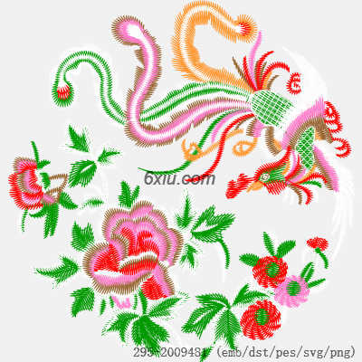 svg矢量绣花图下载
