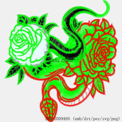 svg矢量绣花图下载