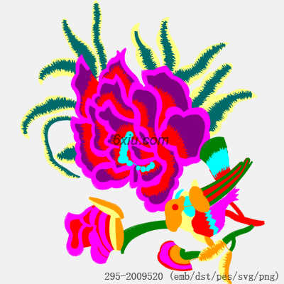 svg矢量绣花图下载
