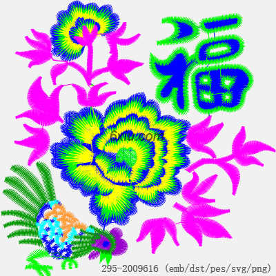 svg矢量绣花图下载