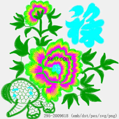svg矢量绣花图下载