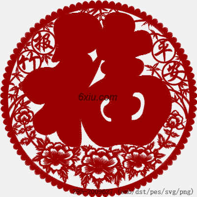 svg矢量绣花图下载