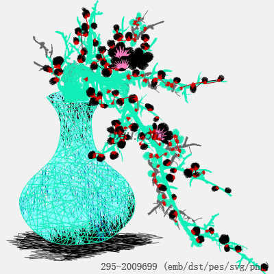 svg矢量绣花图下载