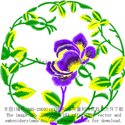svg矢量绣花图下载