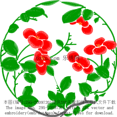 svg矢量绣花图下载