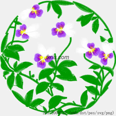 svg矢量绣花图下载