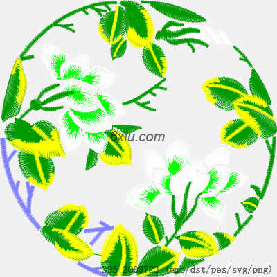 svg矢量绣花图下载