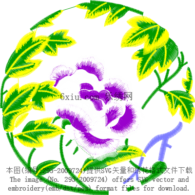 svg矢量绣花图下载