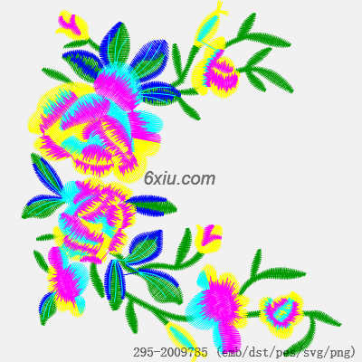 svg矢量绣花图下载
