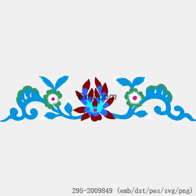 svg矢量绣花图下载