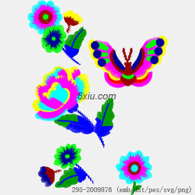 svg矢量绣花图下载
