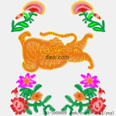 svg矢量绣花图下载