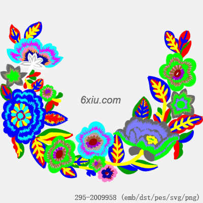 svg矢量绣花图下载