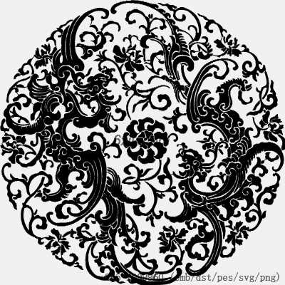 svg矢量绣花图下载