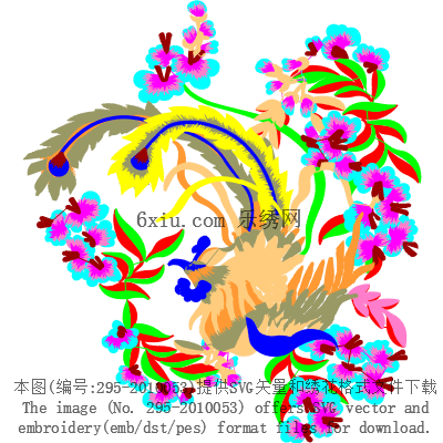 svg矢量绣花图下载