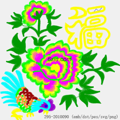 svg矢量绣花图下载