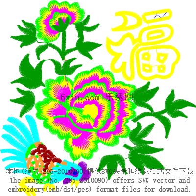 svg矢量绣花图下载