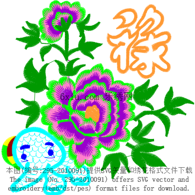 svg矢量绣花图下载