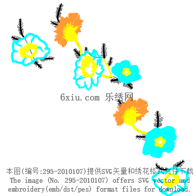 svg矢量绣花图下载