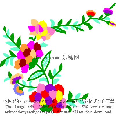 svg矢量绣花图下载