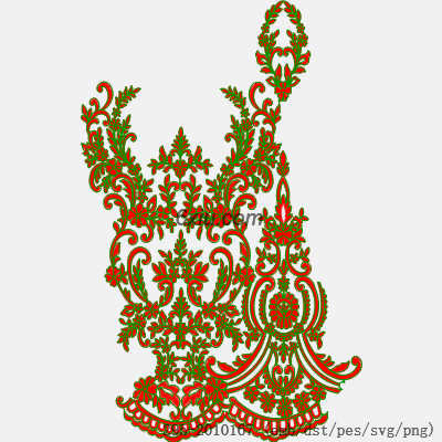 svg矢量绣花图下载